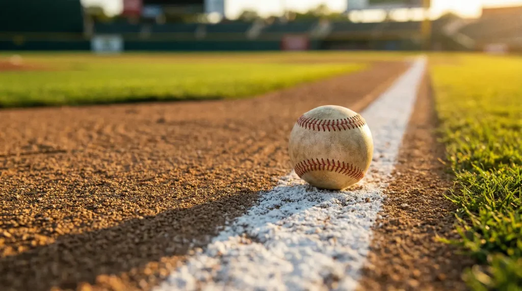 MLB run line spread betting explained with baseball diamond and scoreboard